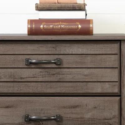 Ulysses Brown Oak 4-Drawer Chest - South Shore