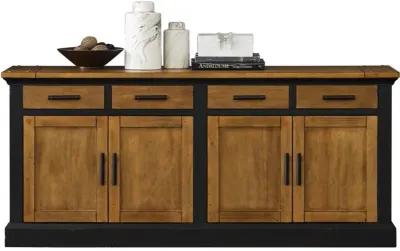 Toulouse Ebony and Honey Credenza