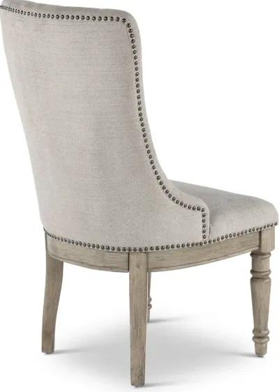 Madison Ridge Gray Tufted Upholstered Dining Chair