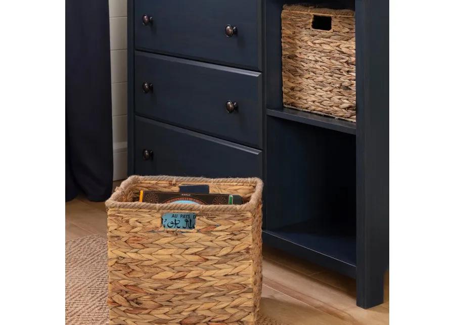 Cotton Candy Blue 3 Drawer Dresser with Baskets - South Shore