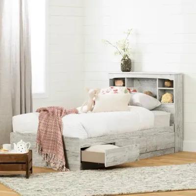 Navali Seaside Pine Twin Storage Platform Bed - South Shore