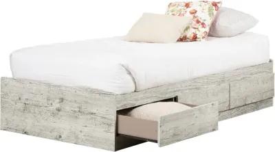 Navali Seaside Pine Twin Storage Platform Bed - South Shore