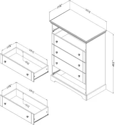 Lilak Cottage Fall Oak Chest of Drawers South Shore