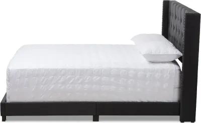 Contemporary Charcoal Upholstered Queen Bed - Westley