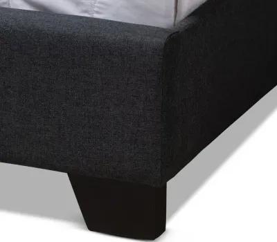 Contemporary Charcoal Upholstered Queen Bed - Westley