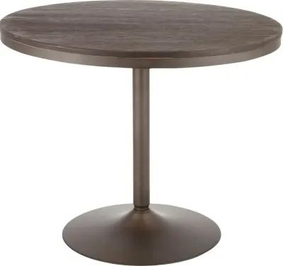 Industrial Antique Metal and Wood Round Dining Room Table - Dakota