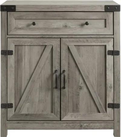 Towne Gray Farmhouse Accent Cabinet - Walker Edison