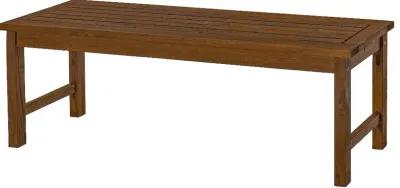 Midland Dark Brown Patio Bench - Walker Edison