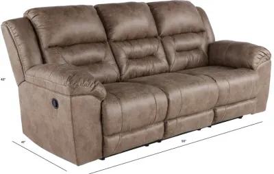 Stoneland Fossil Brown Casual Reclining Sofa