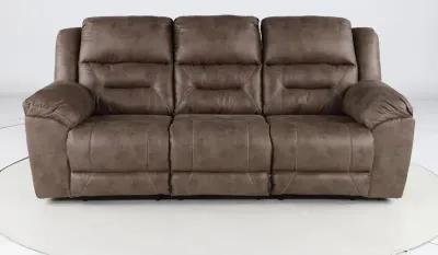 Stoneland Fossil Brown Casual Reclining Sofa