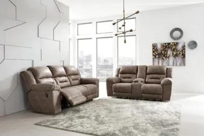 Stoneland Fossil Brown Casual Reclining Sofa