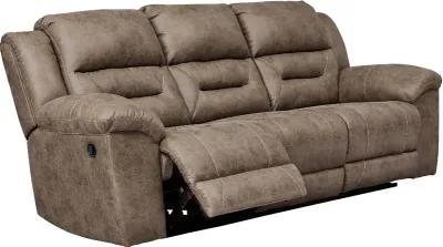 Stoneland Fossil Brown Casual Reclining Sofa