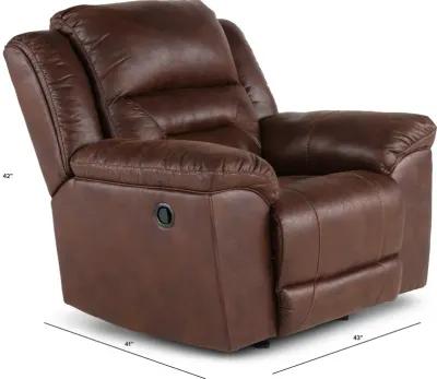 Stoneland Chocolate Brown Casual Recliner