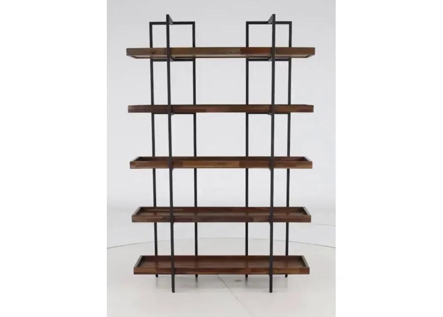 Elbert Industrial Open Bookcase