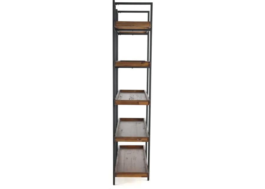 Elbert Industrial Open Bookcase