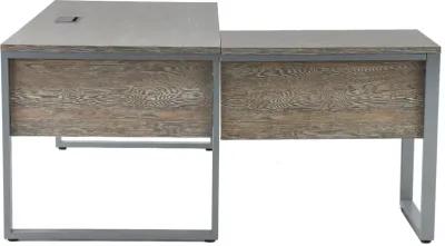 Kalmar Gray Home Office Desk and Return