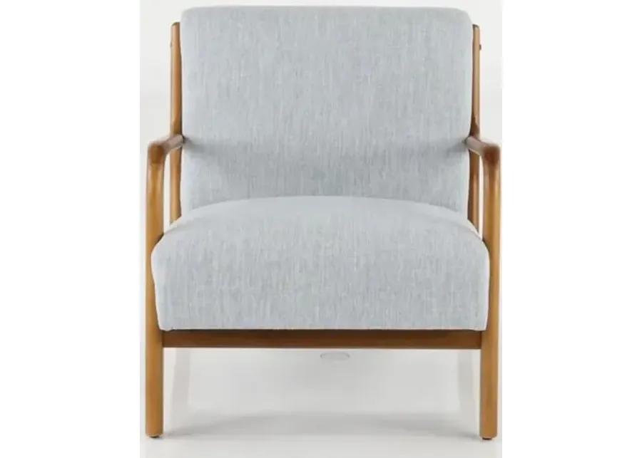 Novak Light Blue Accent Chair