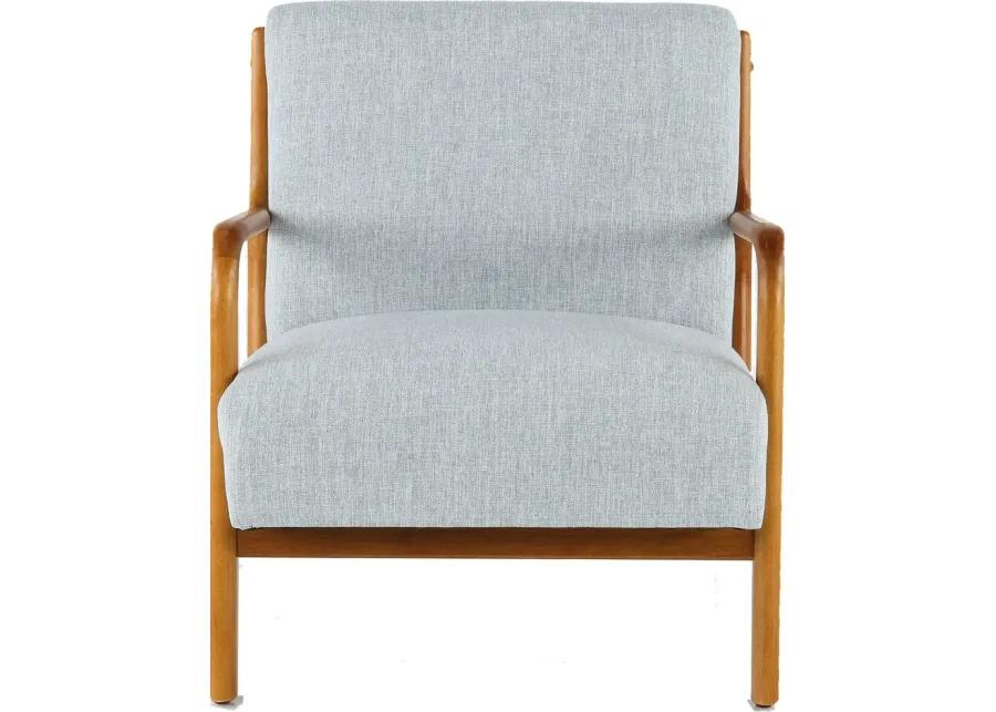 Novak Light Blue Accent Chair