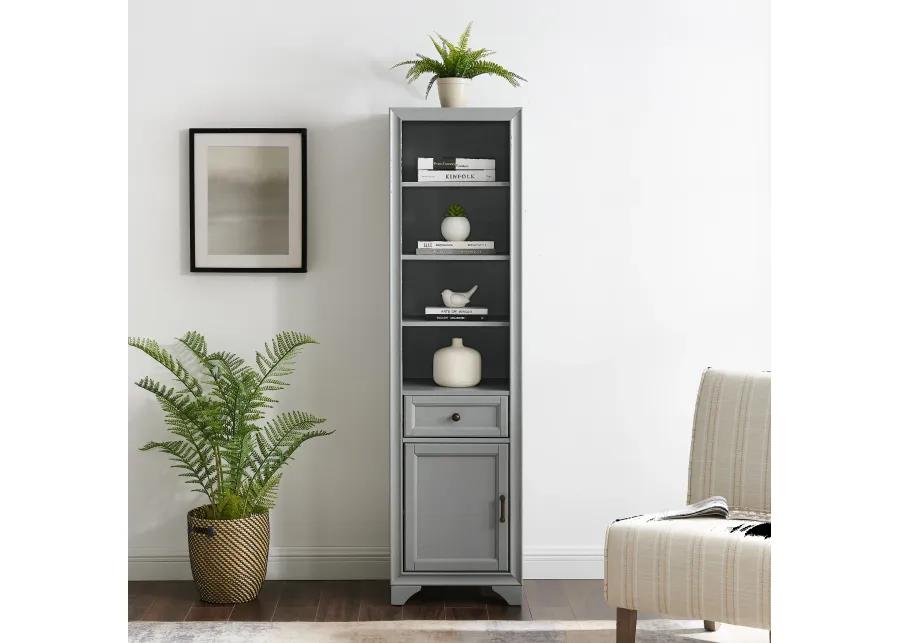 Tara Cottage Gray Linen Cabinet