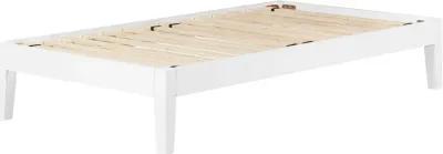 Vito Twin White Platform Bed - South Shore