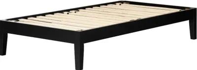 Twin Black Platform Bed- Vito