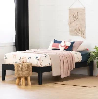 Twin Black Platform Bed- Vito