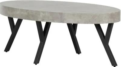 City Life Concrete and Black Coffee Table - South Shore