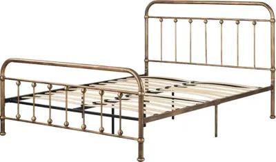 Prairie Bronze Queen Metal Platform Bed - South Shore