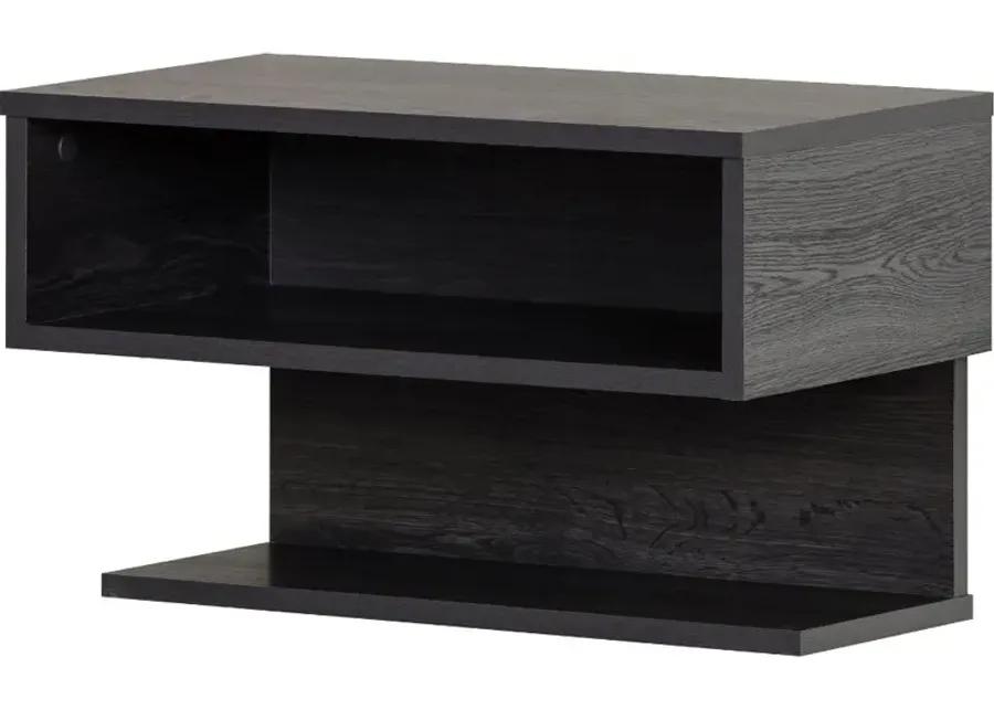 Sazena Gray Oak Floating Nightstand - South Shore