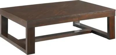 Rustic Cherry Brown Table, Set of 3