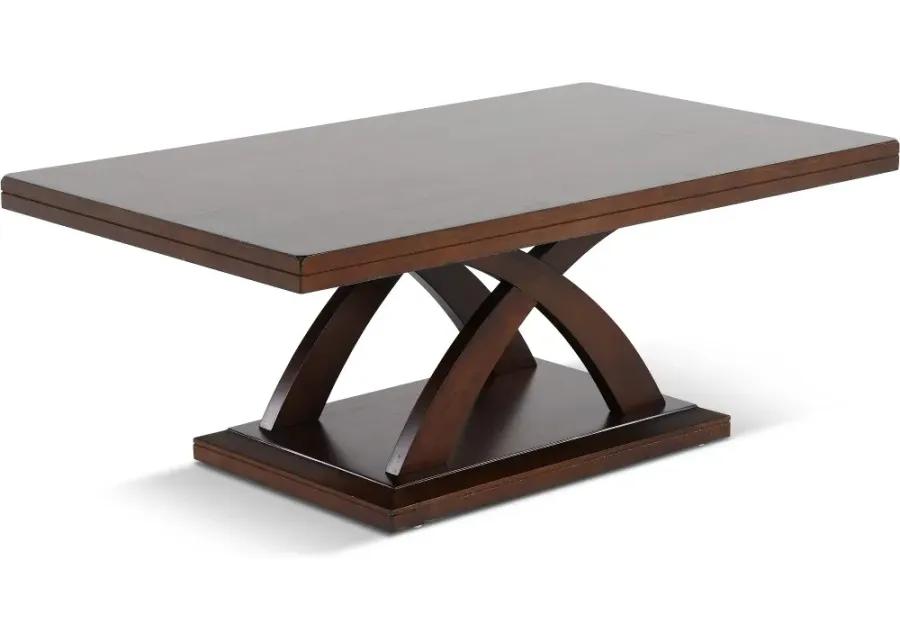 Jocelyn Espresso Brown Coffee Table