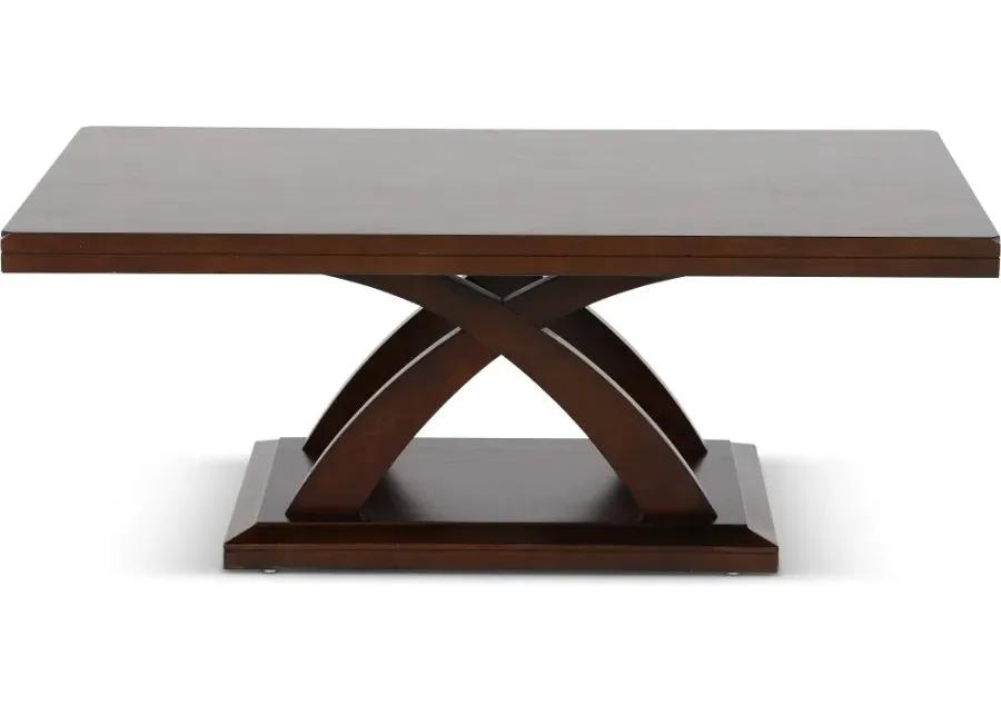 Jocelyn Espresso Brown Coffee Table