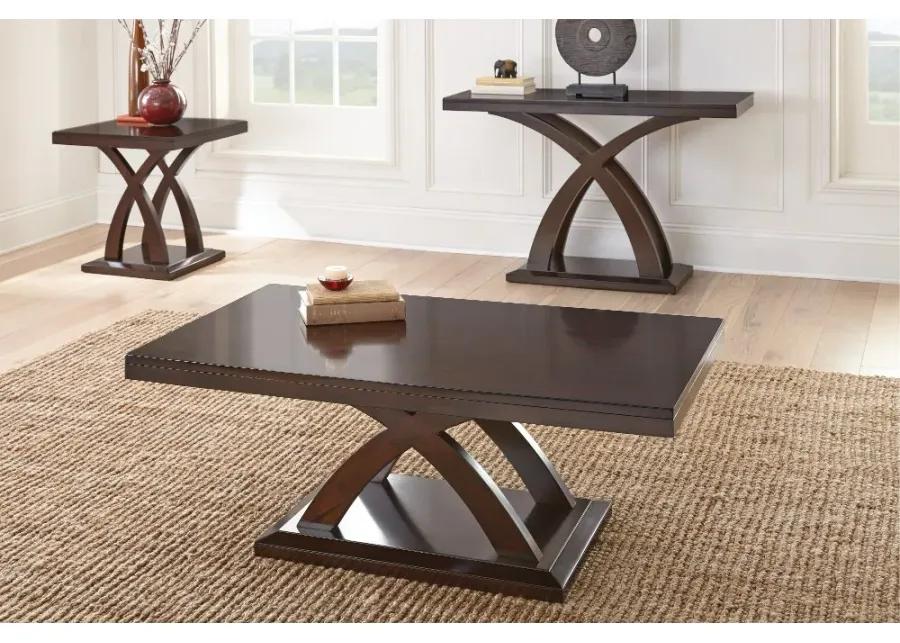 Jocelyn Espresso Brown Coffee Table