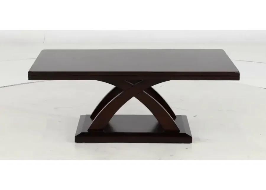 Jocelyn Espresso Brown Coffee Table