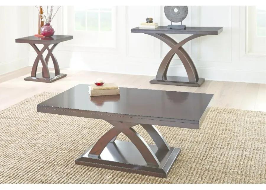 Jocelyn Espresso Brown Coffee Table