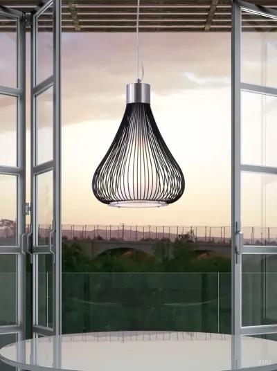 Black Wire Teardrop Ceiling Lamp - Interstellar