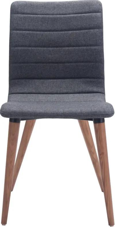 Mid Century Modern Gray and Brown Dining Room Chair (Set of 2) -...