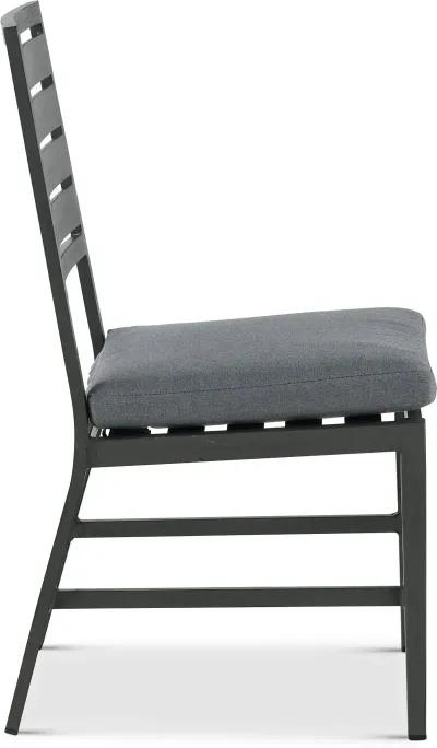 West Lake Gray Armless Patio Dining Chair