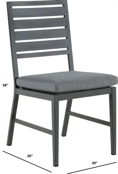 West Lake Gray Armless Patio Dining Chair