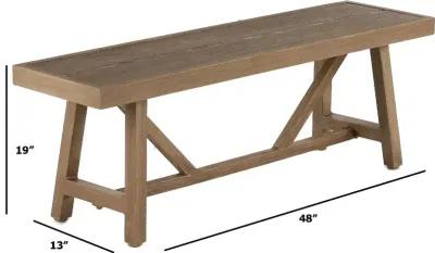 Sunset Barnwood Patio Bench