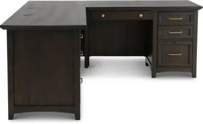 Addison Gray 64 Inch Desk with Return