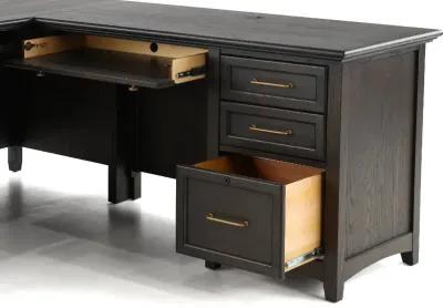 Addison Gray 64 Inch Desk with Return