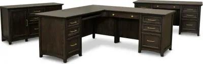 Addison Gray 64 Inch Desk with Return