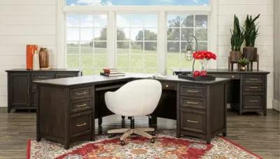 Addison Gray 64 Inch Desk with Return