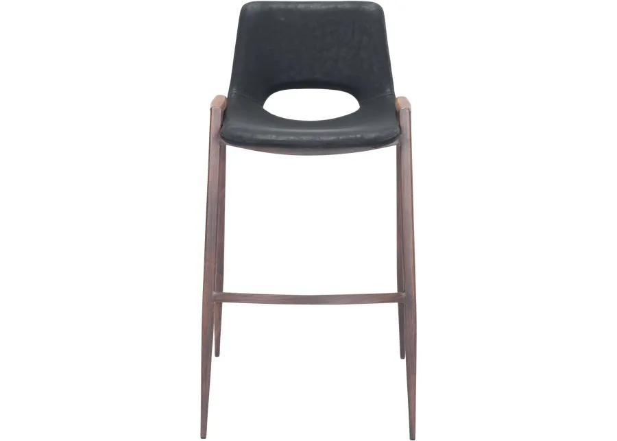 Desi Black Bar Stool, Set of 2