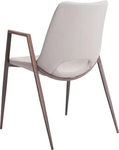 Desi Beige Dining Chair, Set of 2