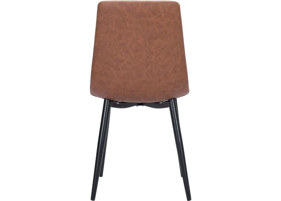 Dolce Brown Dining Room Chair (Set of 2)