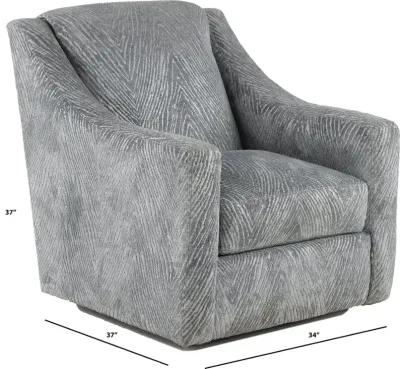 Lamar Gray Swivel Accent Chair