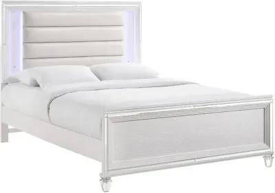 Posh White Full Bed with Trundle