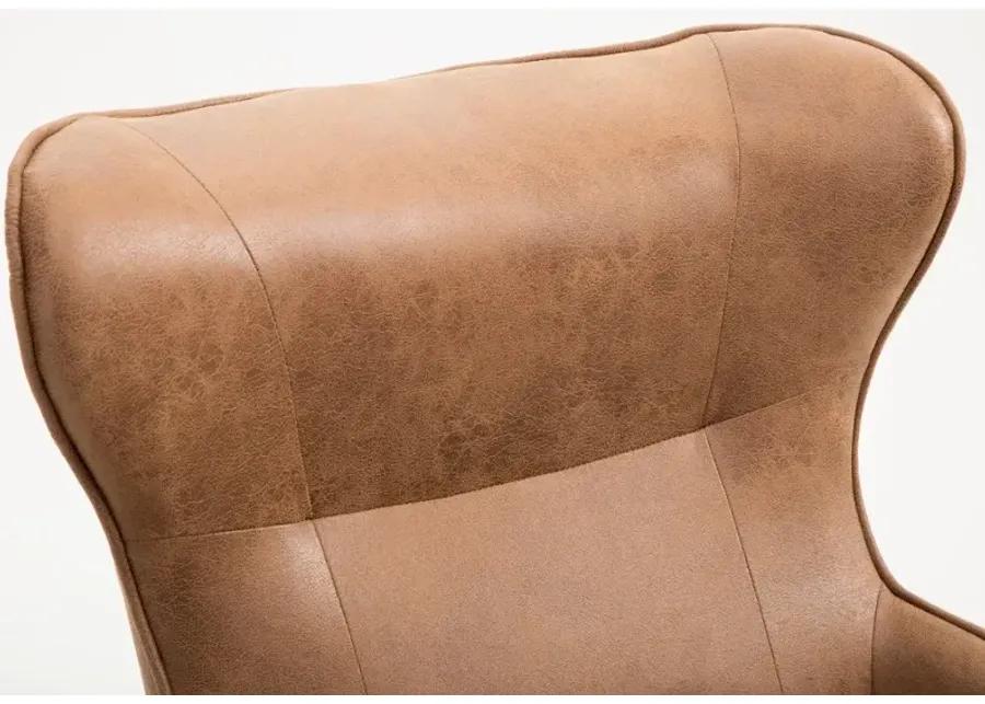 Franky Saddle Brown Accent Chair